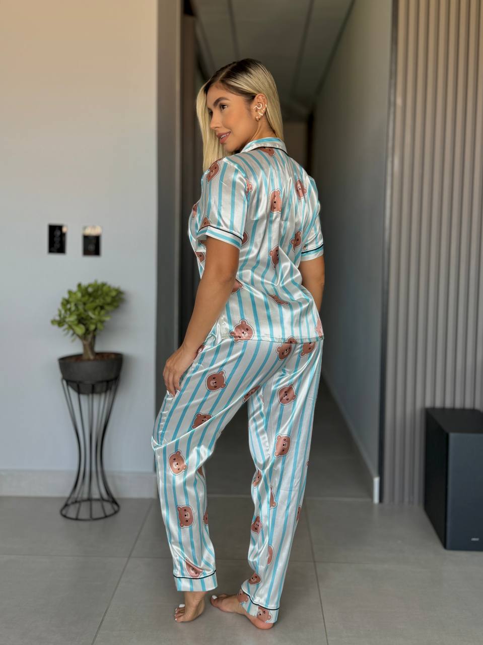 PANTALON Y CAMISA SOFISTICADA - OSOS RAYAS
