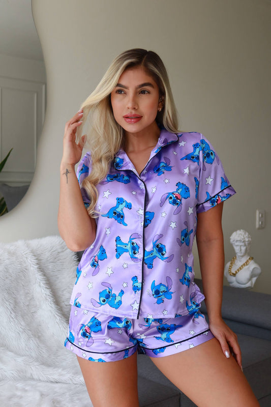 Set Miel Calmante SoftGlam™ – Camisa con Botones + Short