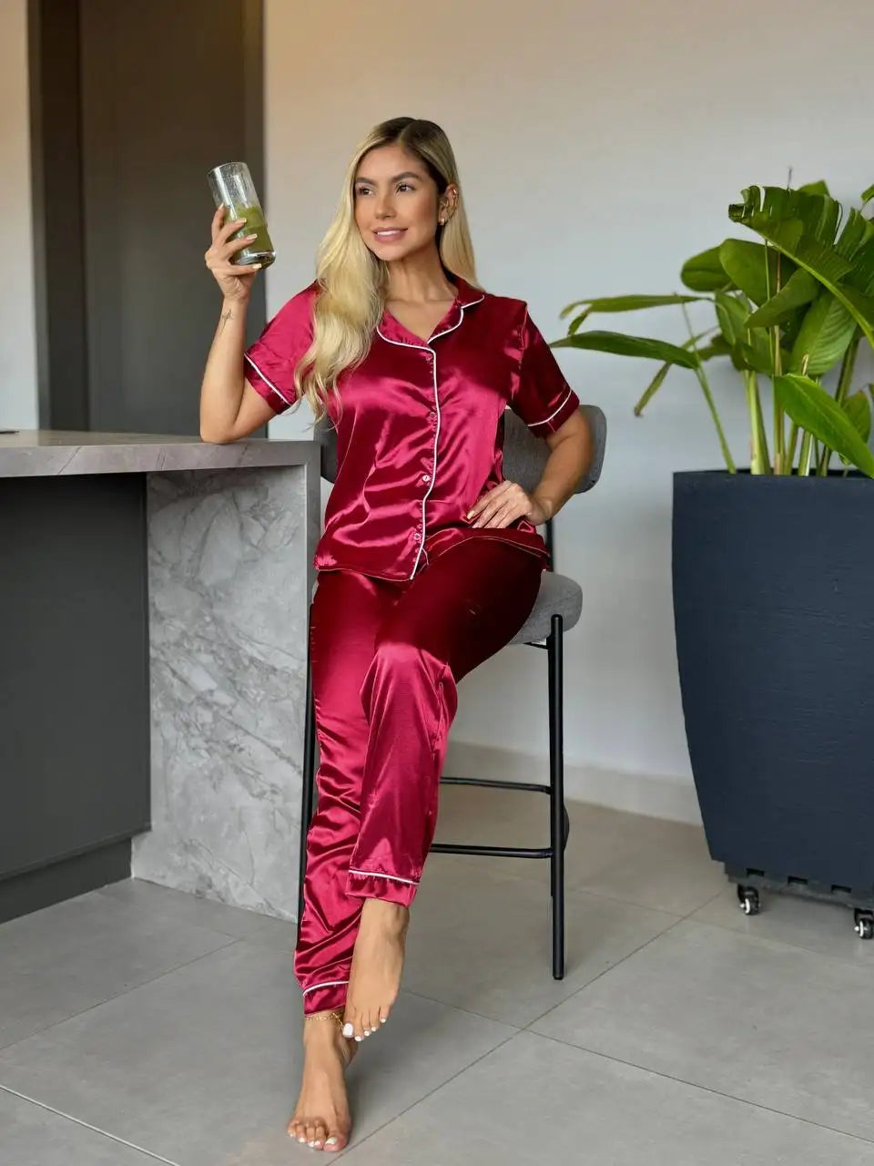 PANTALON-CAMISA SOFISTICADA