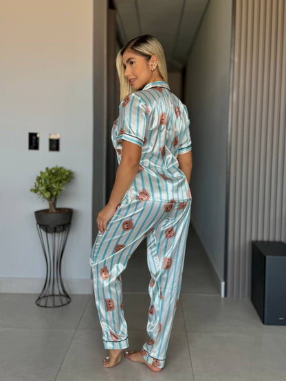 PANTALON Y CAMISA SOFISTICADA - OSOS RAYAS
